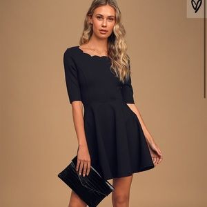 Black skater dress (pictures from lulus.com)